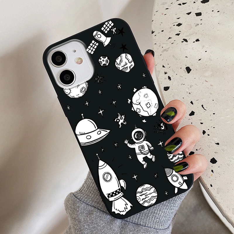 Astronaut Sitting Planet Fishing Phone Case Iphone 14 Pro - Temu