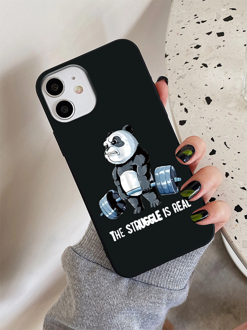 weight lifting bear graphic phone case for iphone 14 pro max 14 pro 14 plus 14 13 pro max 13 pro 13 mini 13 12 pro max 12 pro 12 12 mini 11 pro max 11 pro 11 xs max xr x 7 plus nice gift for men girls boys women details 3