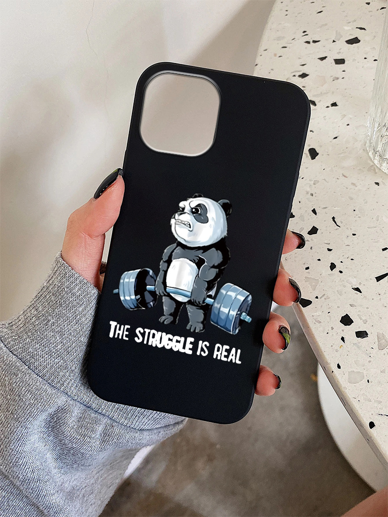 weight lifting bear graphic phone case for iphone 14 pro max 14 pro 14 plus 14 13 pro max 13 pro 13 mini 13 12 pro max 12 pro 12 12 mini 11 pro max 11 pro 11 xs max xr x 7 plus nice gift for men girls boys women details 4