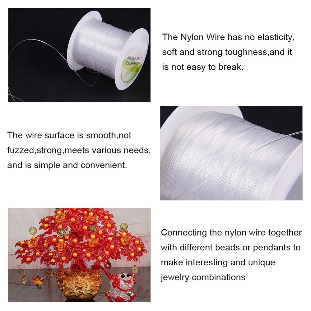 Clear Nylon Wire Diy Jewelry Making Transparent Fishing Line