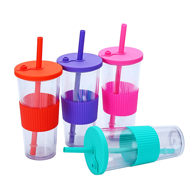 PP Plastic Q Cups, Bubble Tea, Cups & Straws
