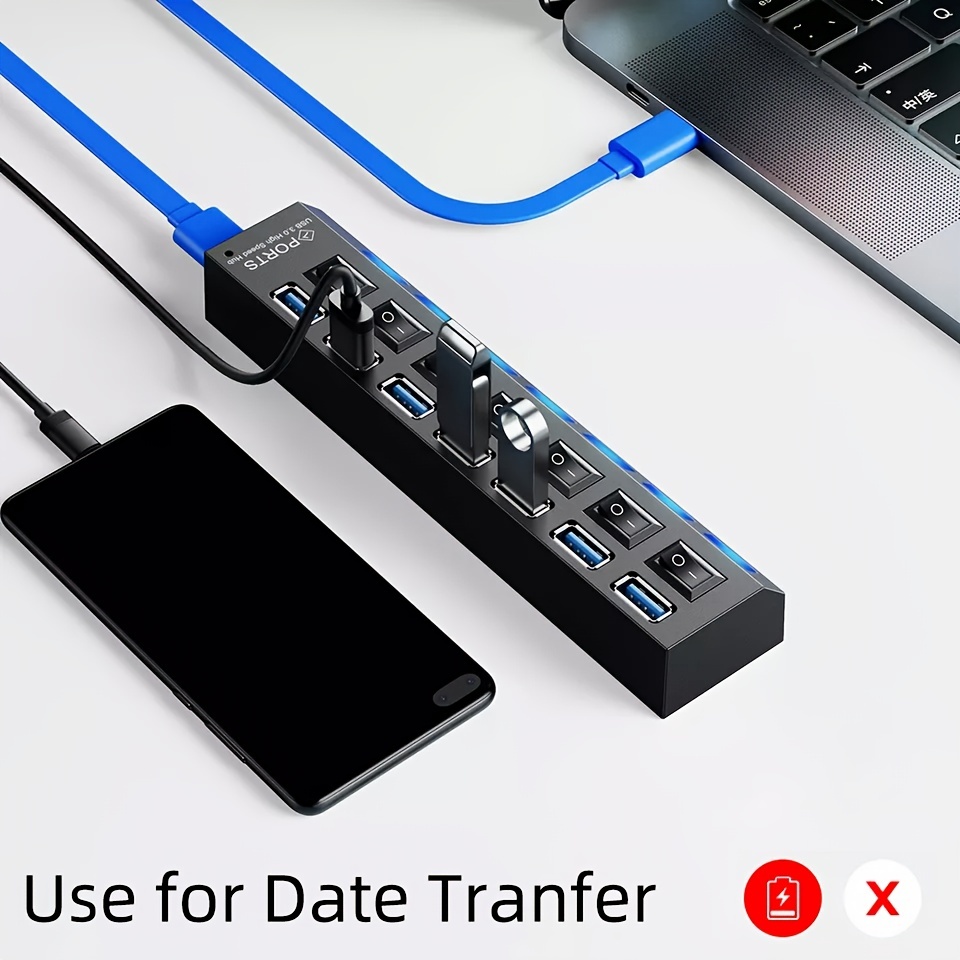 USB Mini Hub with Power Switch