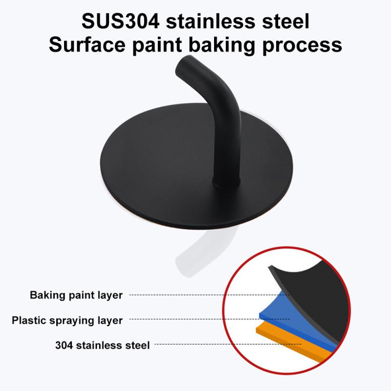 Stainless Steel 3M Self Adhesive Hook Hat Key Rack Mauritius