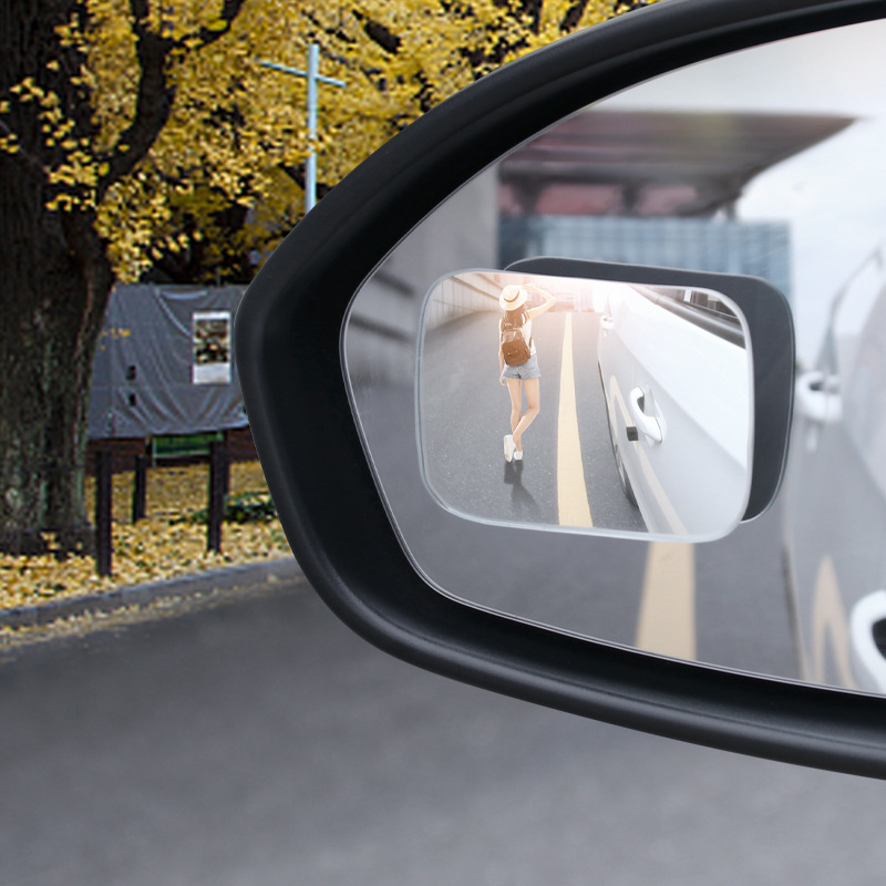 2 Stück Auto HD Autozubehör Grenzenlos kleiner runder Spiegel verstellbarer  toter Spiegel Rückspiegel Glas quadratisch Weitwinkelspiegel drehbar - Temu  Switzerland