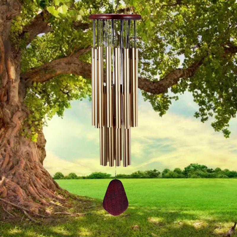 Rotating Rain Chain Hanging Wind Chimes Outdoor Decor For - Temu