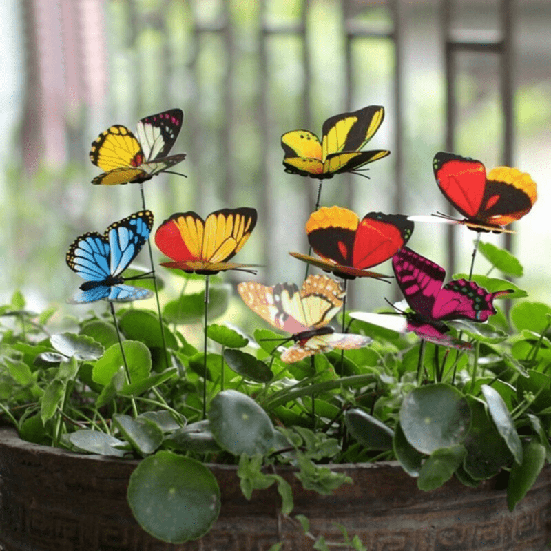 Ganchos de plástico Grande Mariposa 10 piezas