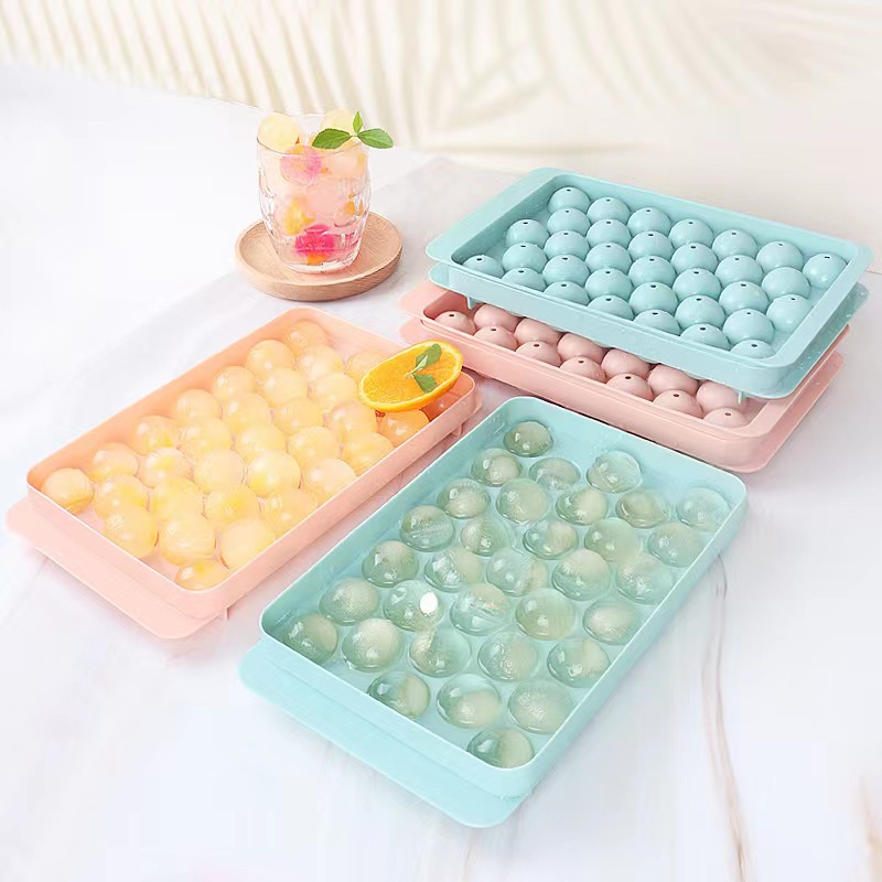 Ice Cube Tray Round Ice Cube Trays For Freezer, Easy-Release Ice