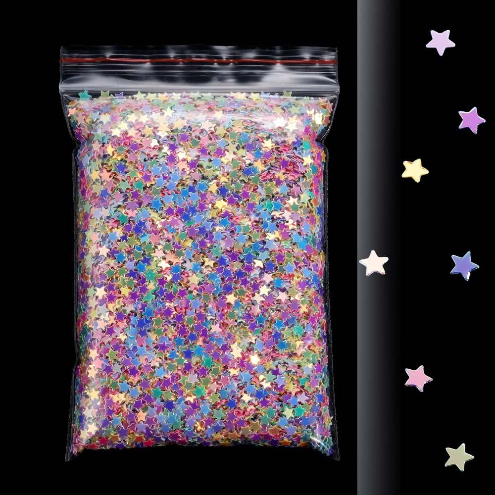 1 Bag Holographic Little Star Glitter Flakes - Temu