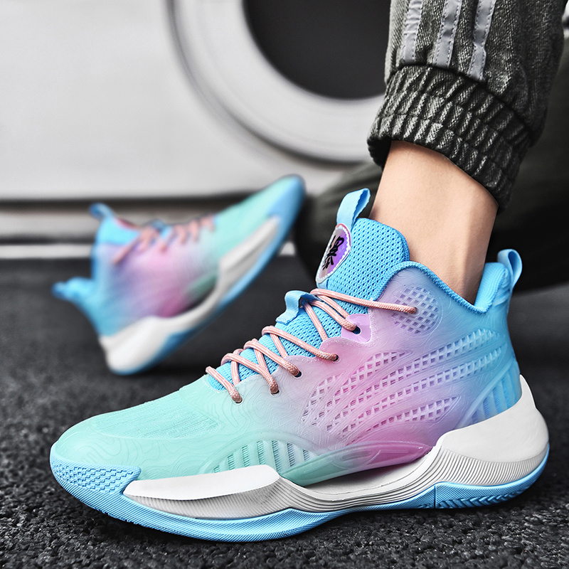 Men's Colorful Basketball Sneakers - Comfort, Shock Absorption & Non-slip  For Training & Competition - Temu