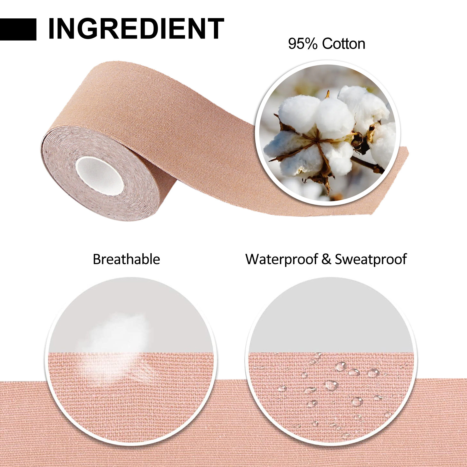 Adhesive Breast Tape - Adhesive Bra Tape Lift for Big Breast - Sweat-Proof  Body Tape for Strapless Dress, Invisible Tape for Breast Lifting Body Breast  Form Adhesive Tape ?? : : Clothing