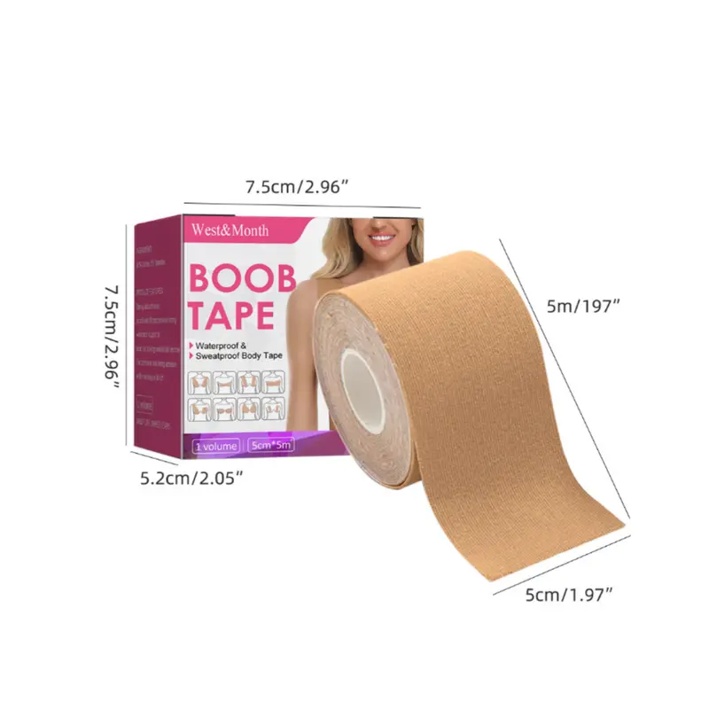  Waterproof Breast Tape, Adhesive Bra Body Tape - Boob