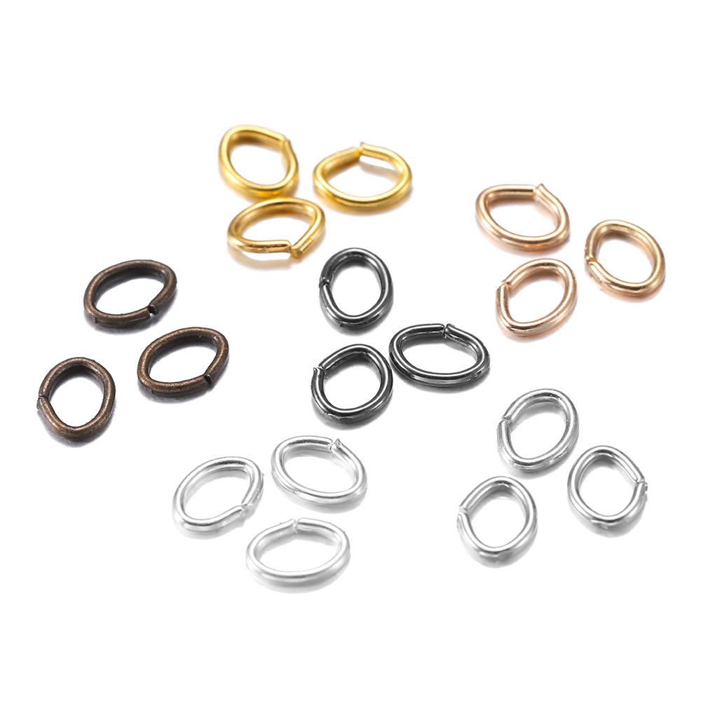 Oval Jump Rings Split Rings Connectors For Diy Jewelry - Temu