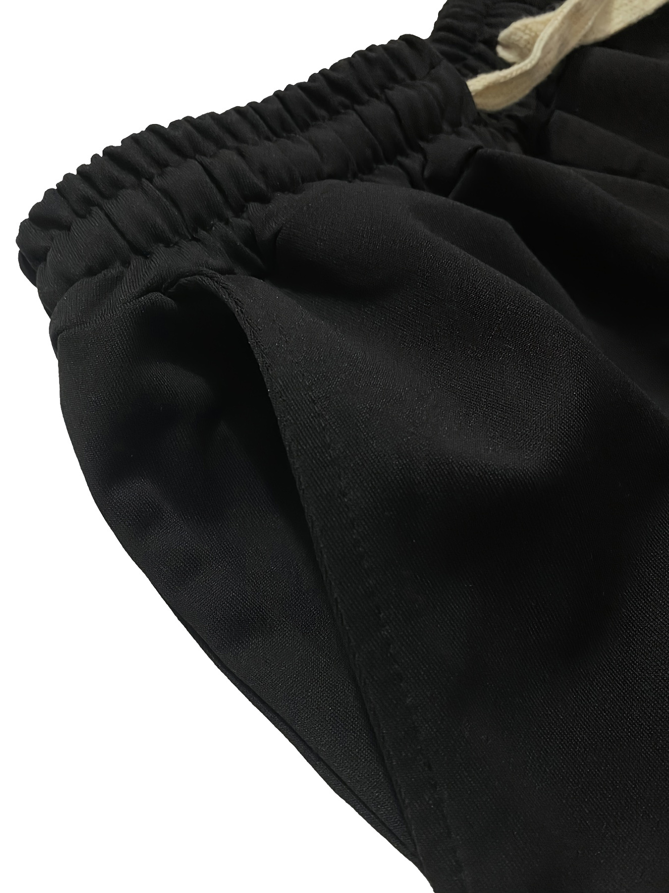 Bear Print Men's Drawstring Jogger Pants
