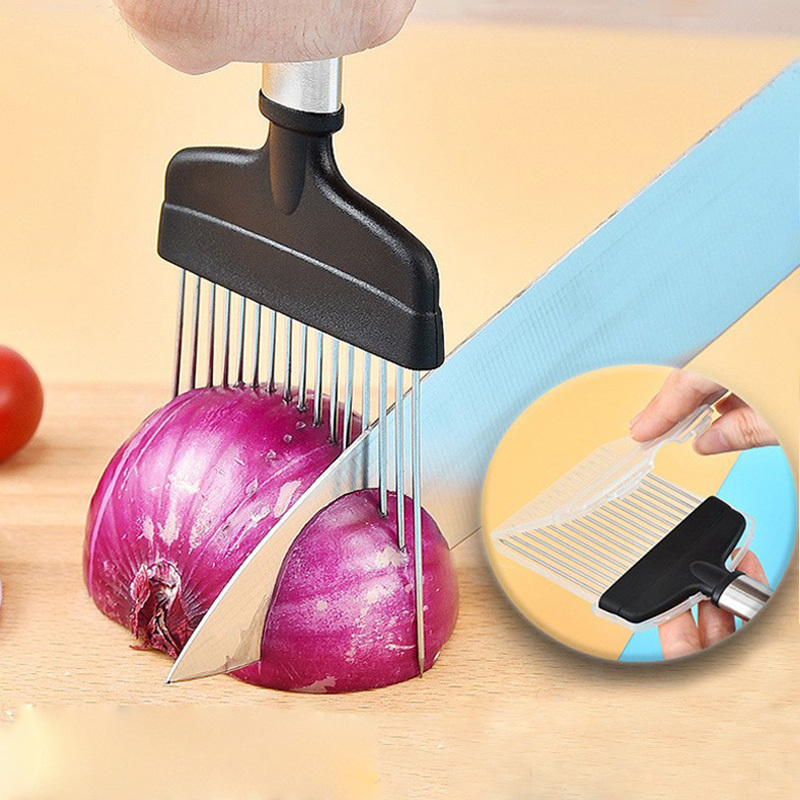 Onion Slicer Holder, Onion Holder For Slicing, Stainless Steel