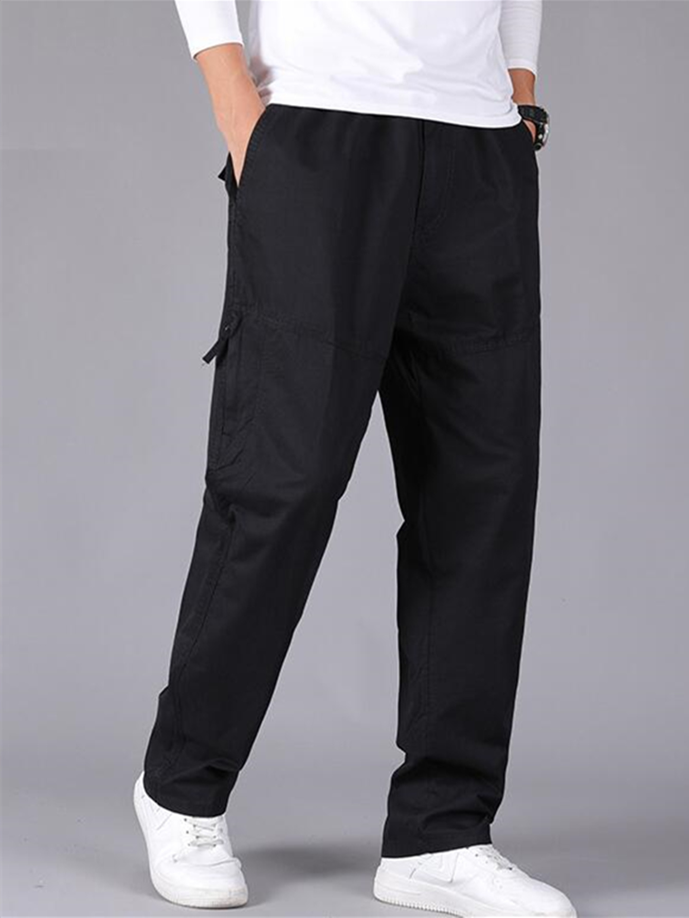 Pantalones deportivos de moda para hombre pantalones cargo de algodón pantalones  largos para hombre – Yaxa Store
