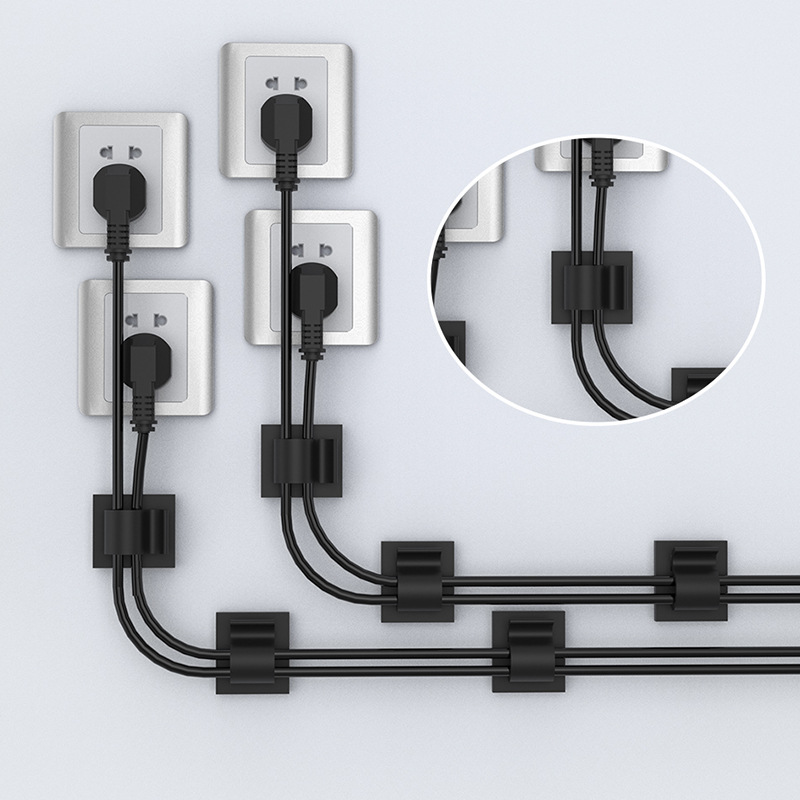10 Pièces Auto-adhésif Câble Organisateur Gestion Voiture Câble Enrouleur  Fil Support Clips Pour Souris USB Charge Casque Fil Support - Temu Belgium