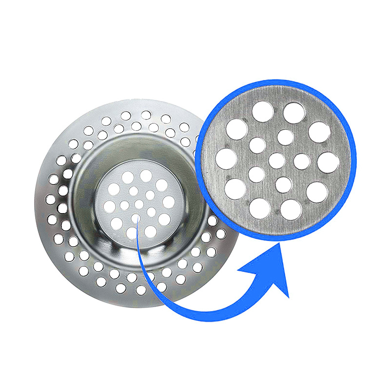 Stainless Steel Bathtub Hair Catcher Stopper Shower Drain Hole Filter,  Strainer