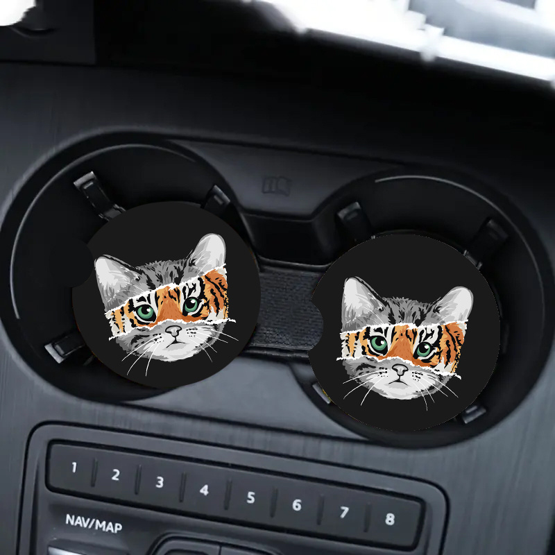 So Many Cats car coasters