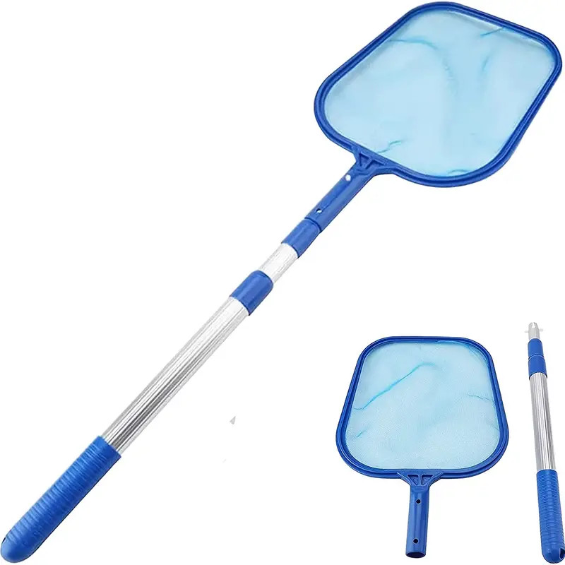 Swimming Pool Leaf Skimmer Net, With 3 Sections Telescopic