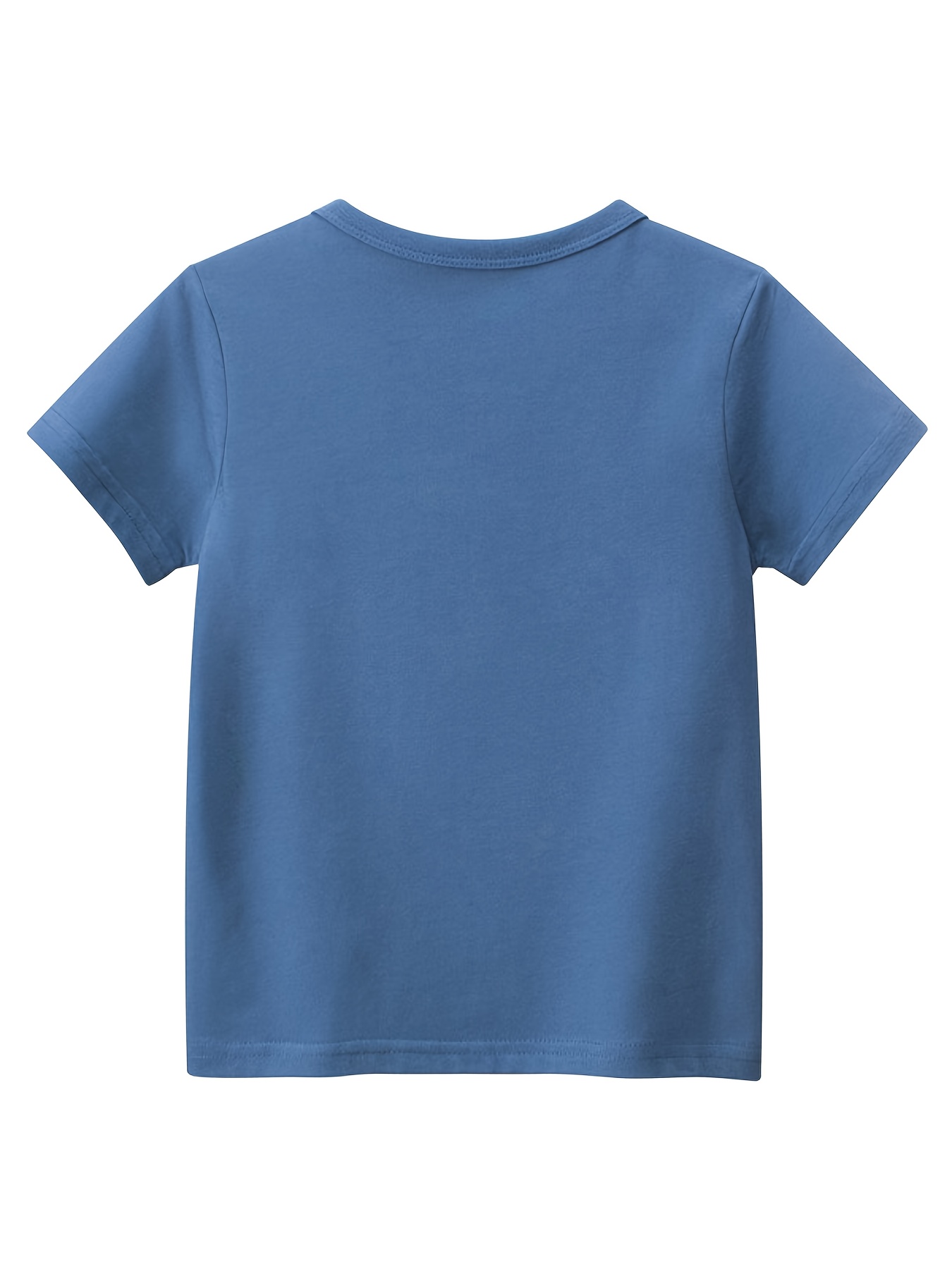 4pcs Cute Cartoon Shark And Dinosaur Print Boys Comfy T-Shirt, Cool, Versatile & Smart Short Sleeve Tee