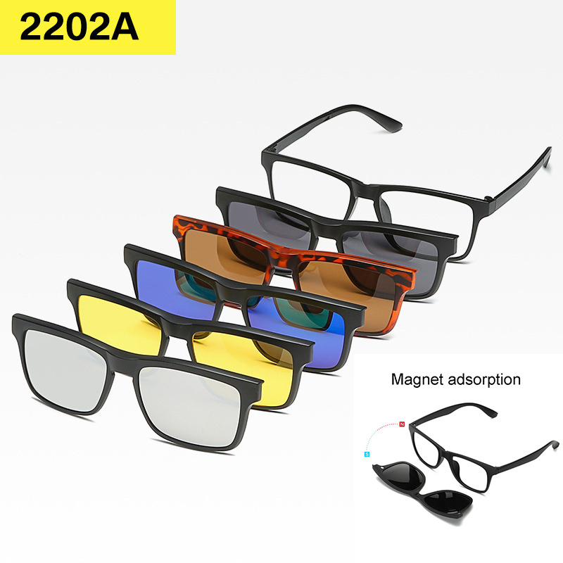 Polarized Clip-On Flip Up Sunglasses for Men with Case