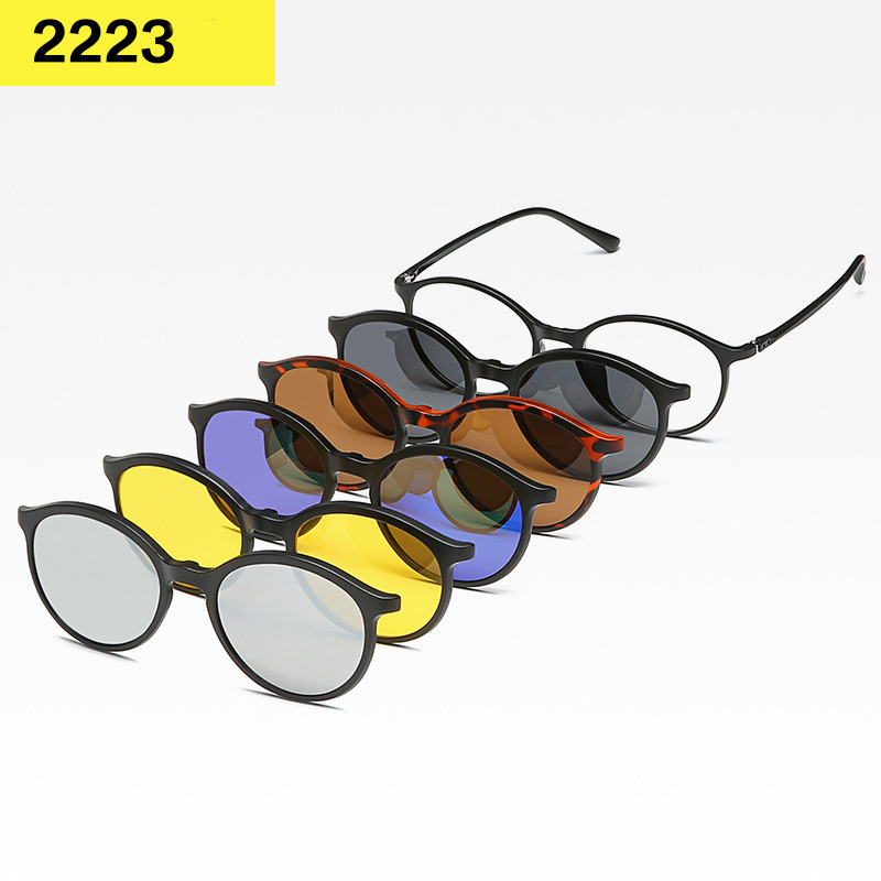 Polarized Clip-On Flip Up Sunglasses for Men with Case