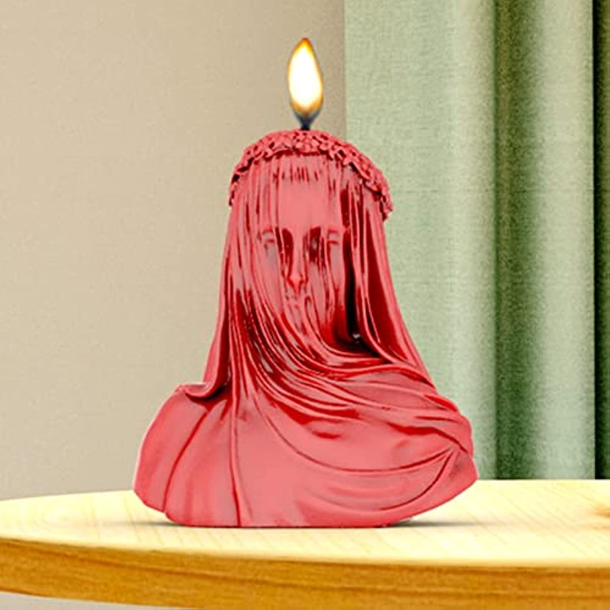  Veiled Lady Candle Mold, Silicone Veiled Female Bust Veiled  Lady Bust Veiled Maiden Bust Sculpture Statue Mold DIY Candle Hand Soap  Making Mold Resin Molds Clay Plaster Craft Mould (S)