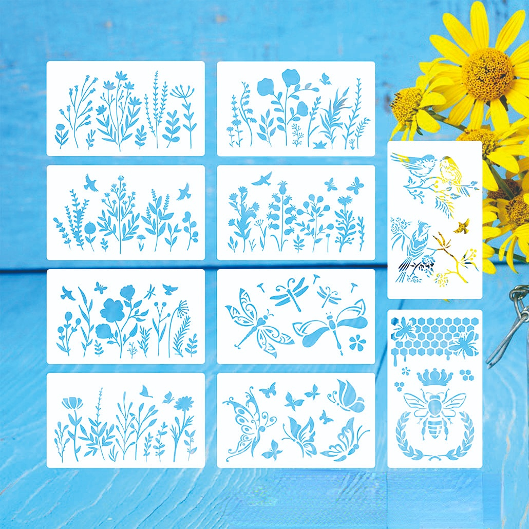 Template Paint Reusable Stencils Wall Stencils Diy Craft Temu