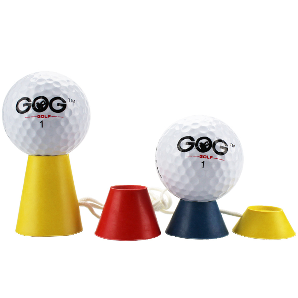 Golf Tripod Rubber Tees Indoor Self Standing Golf Tees Adjustable Height  Durable Plastic Tee Ball Holder Portable Golf Tee