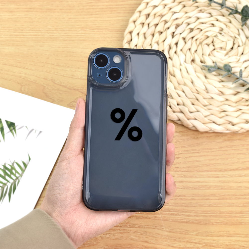 Simple Pattern Transparent Black Lens All-inclusive Phone Case  For,iphone14promax/14plus/14pro/14,iphone13promax/13mini/13pro/13,iphone12promax/12mini/12pro/12, iphone11promax/11pro/11/xsmax/x/xs/xr/se2020/se2022/7/8/7plus/8plus - Te