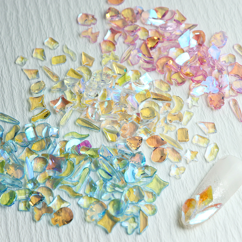 Clear Polar Ab Nail Resin Crystals Multi shaped Glass - Temu