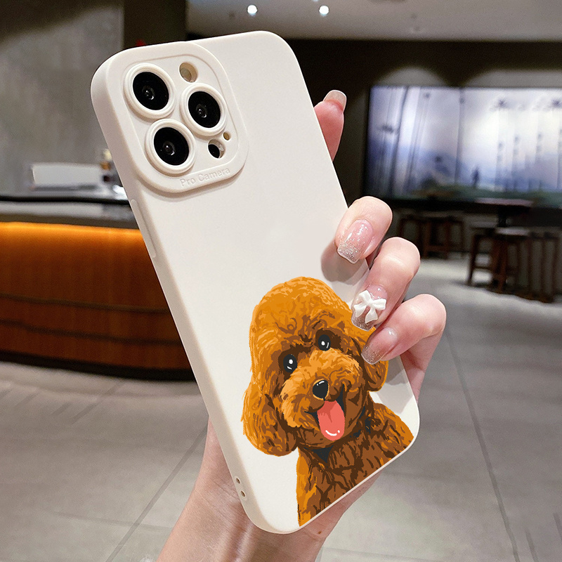 

Happy Teddy Dog Pattern Phone Case For Iphone14/14plus/14pro/14promax, Iphone13/13mini/13pro/13promax, Iphone12/12mini/12pro/12promax, Iphone11/11pro/11pro Max, X/xr/xsmax, 7plus