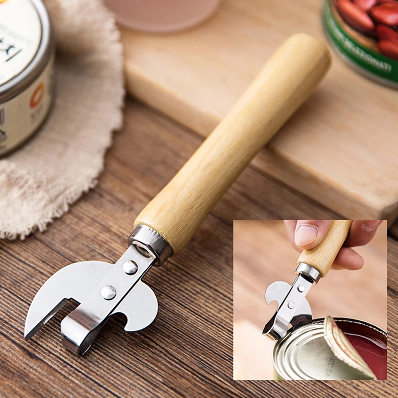 Multifunction Can Opener Stainless Steel Safety Side Cut Manual Tin  Professional 