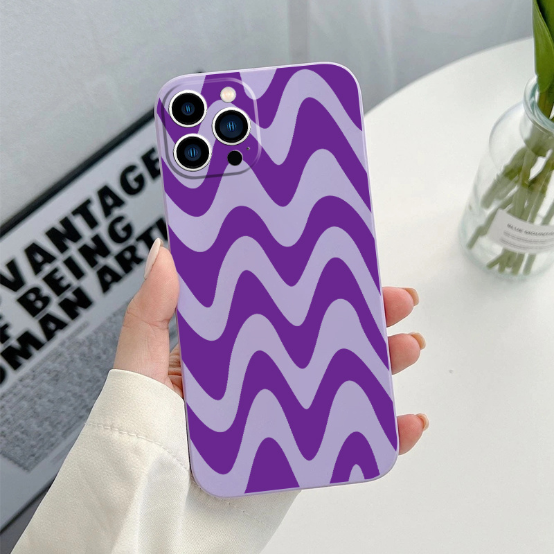 iPhone 8 Plus Shockproof Dropproof Silicone Wave Stripes Case