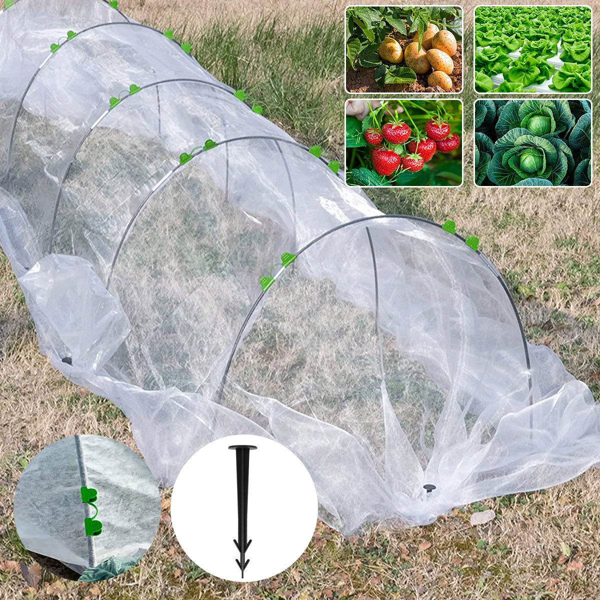 Greenhouse Hoops For Diy Or Wider Plant Tunnel - Temu