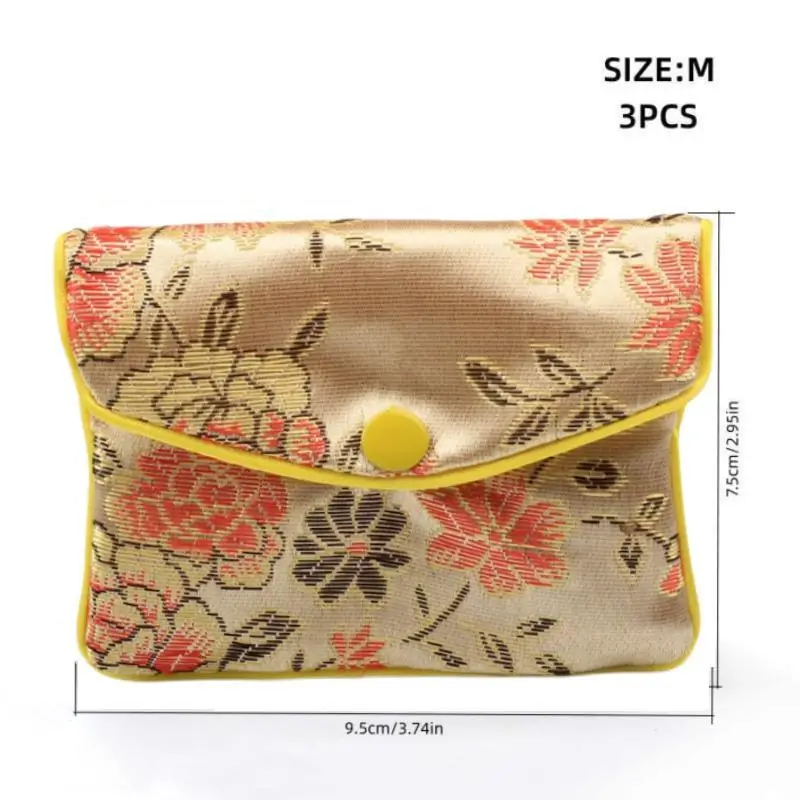 Embroidery Jewelry Gift Pouch Silk Purse Pouch With Tassel - Temu