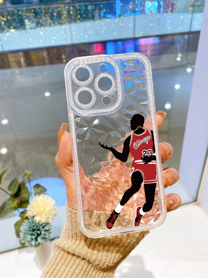 Player Pattern Bling Transparent Silicon Phone Case For,iphone14/14plus/14pro/14promax,iphone13/13mini/13pro/13promax,iphone12/12mini/12pro/12promax,  Iphone11/11pro/11pro Max, X/xs/xsmax, 7plus,for Men And Women Girls Boys  Nice Gift - Temu 