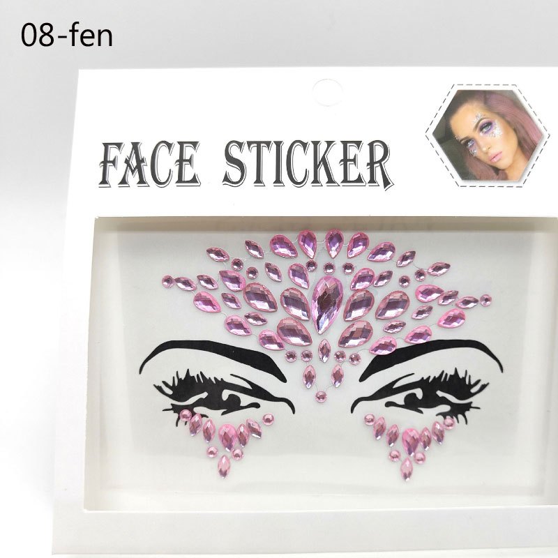 Women Sexy Tattoos Rhinestones for Face Glitter Face Stickers