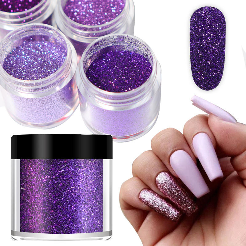 1 Bag Holographic Laser Powder Nail Art Glitter Dust Fine - Temu