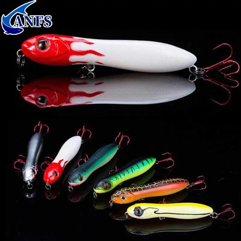 Topwater Fishing Lure Pencil Popper Floating Bait Freshwater
