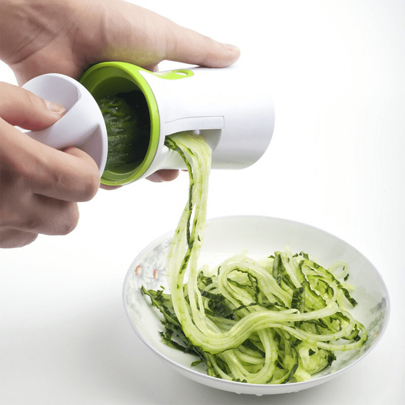  Handheld Spiralizer Vegetable Slicer, 4 in 1 Heavy