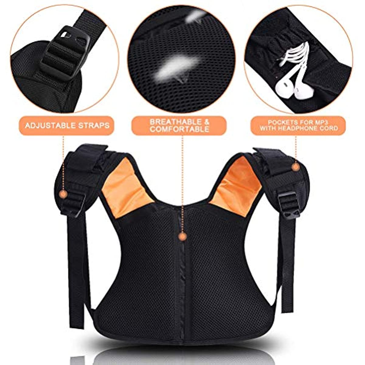 Gilet de course, support de téléphone portable Durable pour la