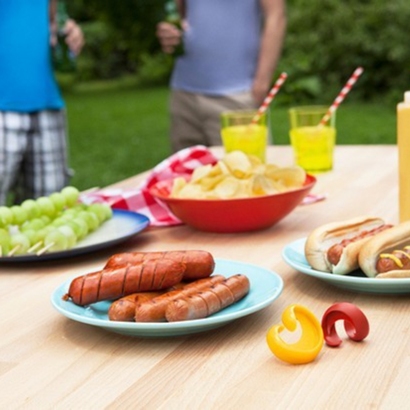 Hot Dog Slicer Hot Dog Cutter Tool Sausage Slicers for BBQ Outdoor Camping