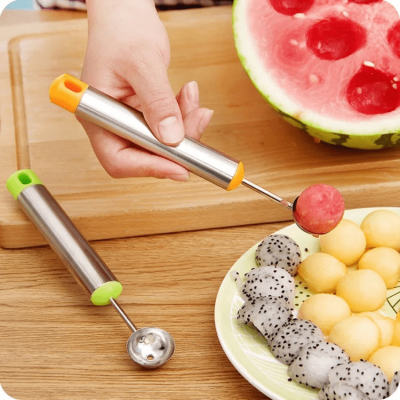 Melon Ball Scoop Fruit Spoon Ice Cream Sorbet Steel Cooking