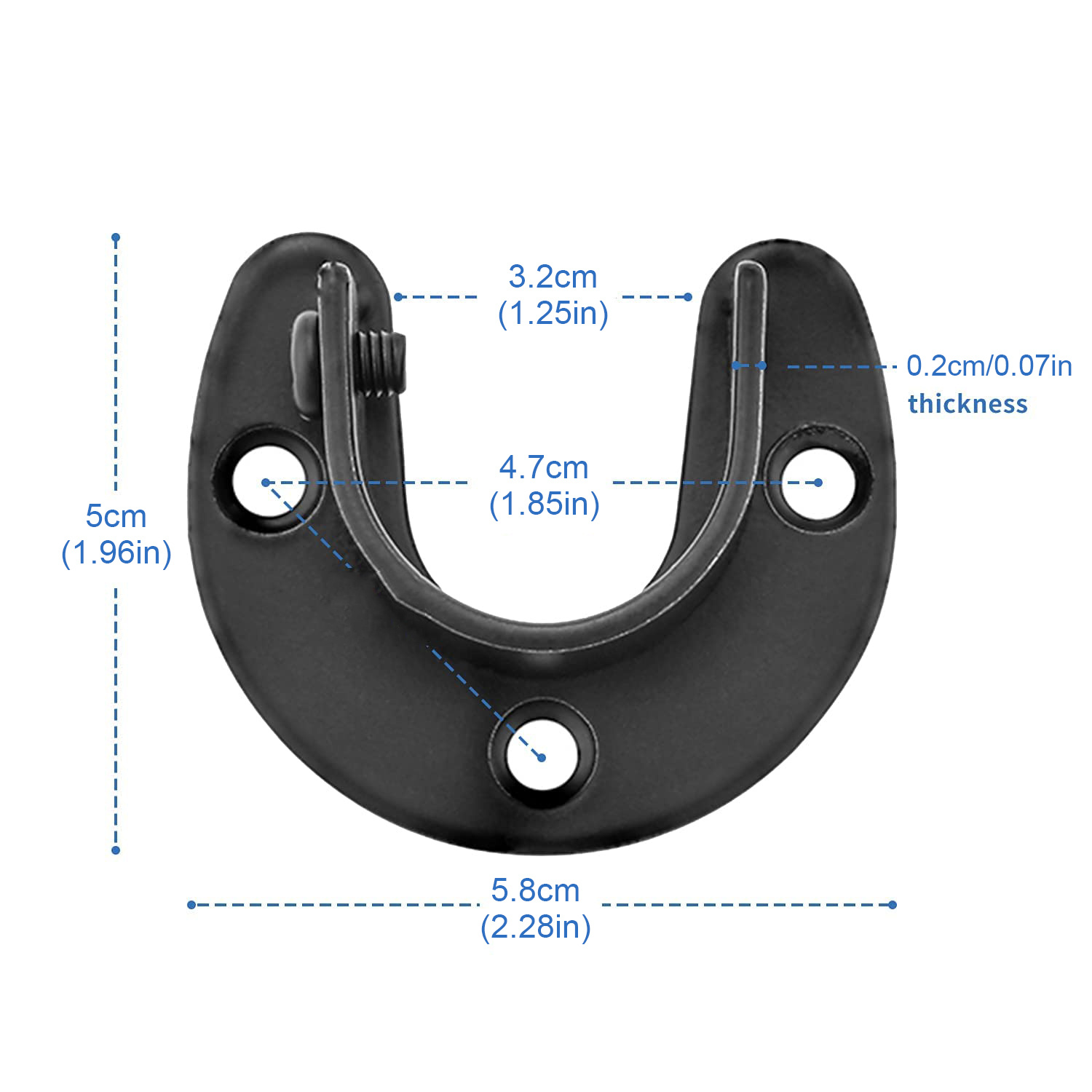 Stainless Steel Closet Rod Brackets Closet Rod Support Heavy Temu