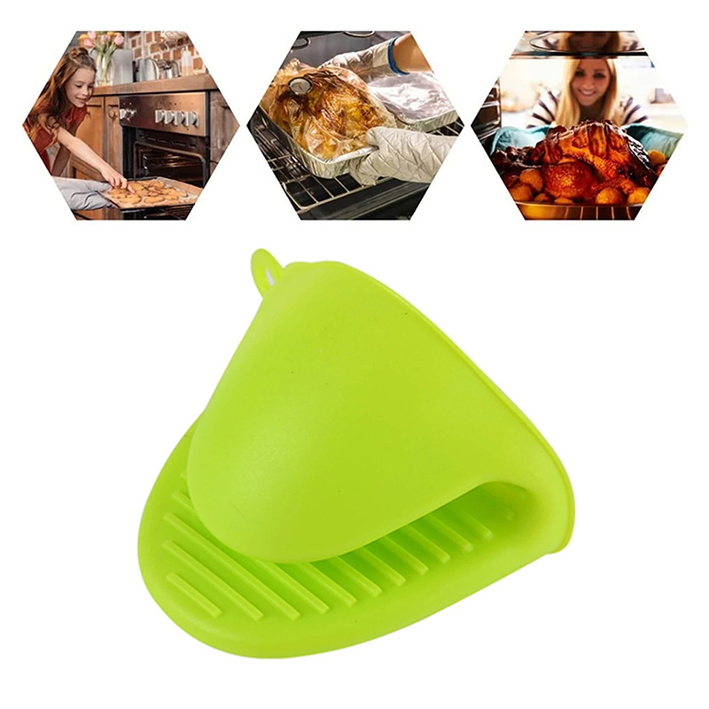 Mini Silicone Oven Mitts/Oven Mitts Heat Insulation/Oven Gloves/Protecting  Fingers Mini Oven Hand Clips