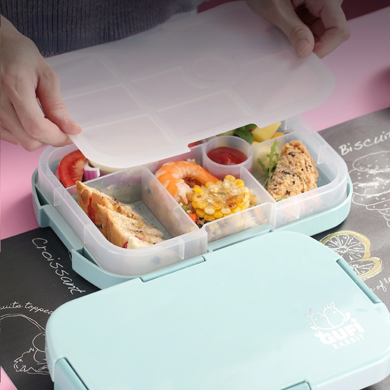 Upgrade Your Lunchtime With This Reusable, Cartoon-graphic Divided Lunch Box!  - Temu