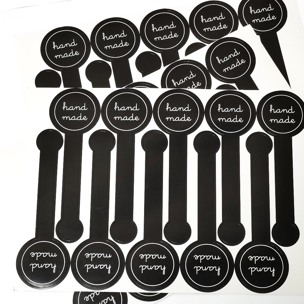 Handmade Black Lollipop Sealing Stickers Self adhesive Craft - Temu