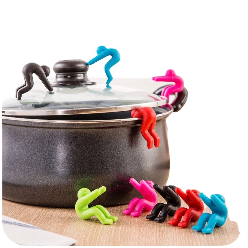 Lid Holder, Silicone Anti-overflowing Pot Side Clips, Kitchen Accessories -  Temu