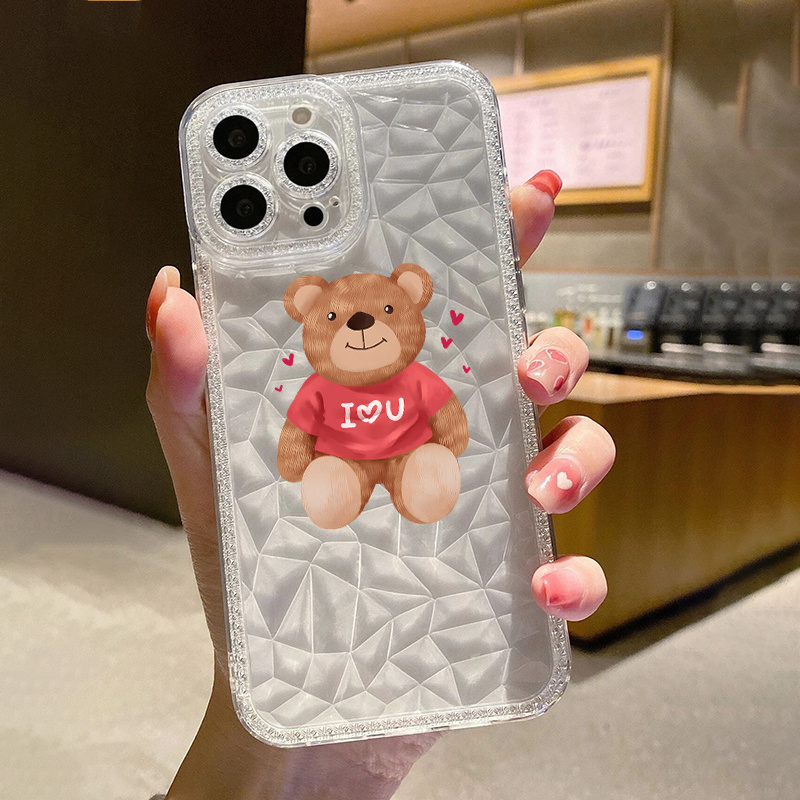 care bear bling transparent silicone phone case tz2495 love Temu